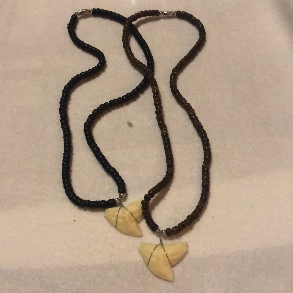 Hawaiian souvenir shark necklace